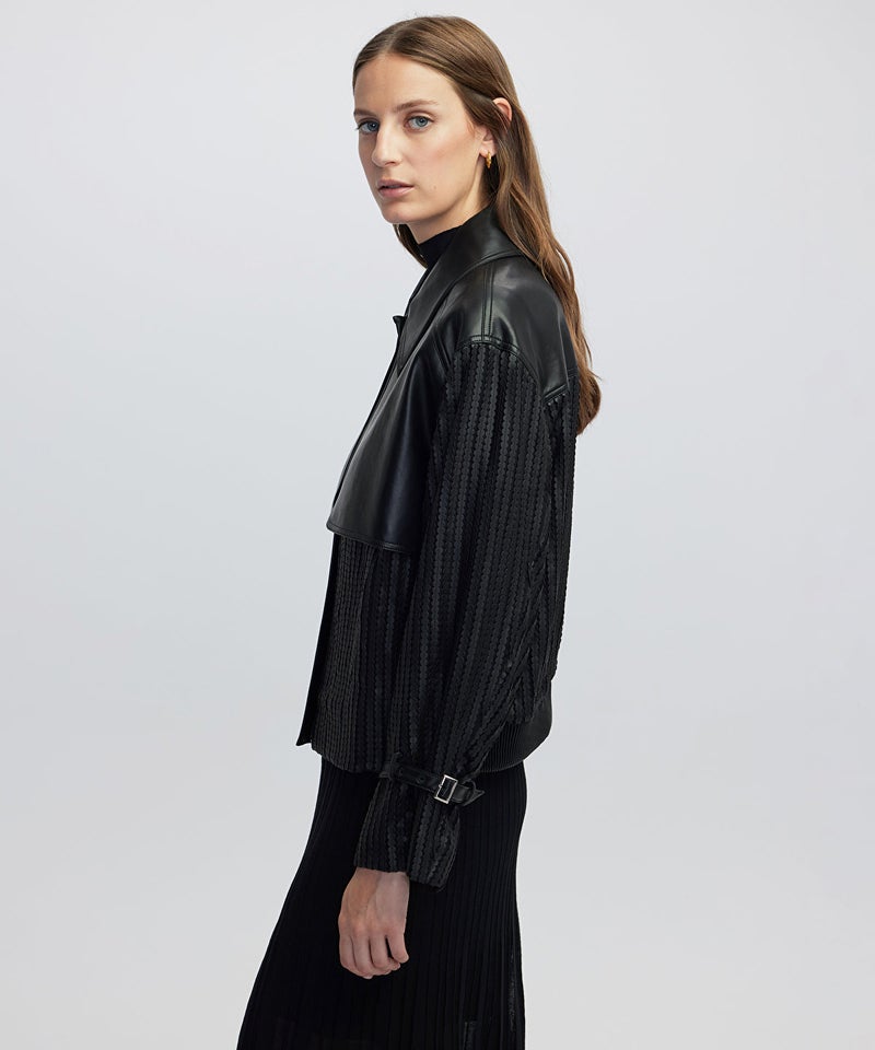 Ipekyol Contrast Textured Coat - Image 4